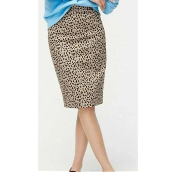 J.Crew No. 2 leopard midi skirt - Picture 1 of 9